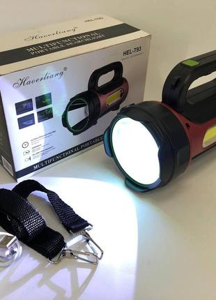 Ліхтар переносний кемпінг t93-led+cob з функцією powerbank