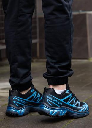 Мужские кроссовки salomon s lab xt-6 black blue3 фото