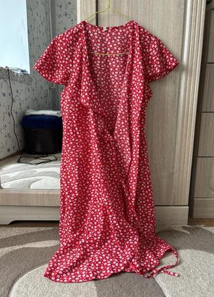 Плаття на запах червоне s/m