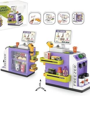 Супермаркет 668-136  46 елементів, звук, підсвічування, сканер, продукти, купюри, монети, на батарейках