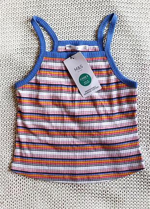 Новая детская майка, хлопок, на 8-9 лет