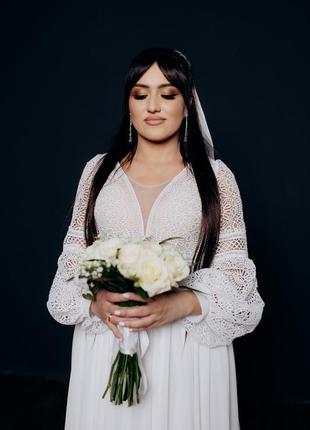 Весильное платье в этническом / украинском стиле