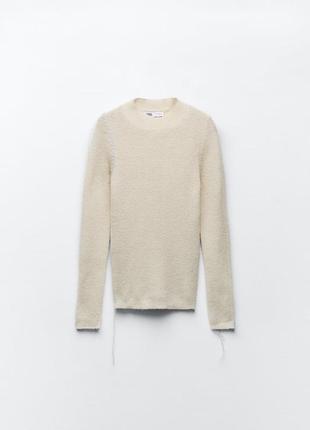 Кофта zara с шерстью альпаки