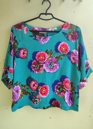 Оригинальная нарядная яркая женская блуза papaya weekend оверсайз индия