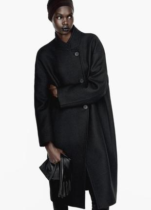 Пальто zara s шерсть новое