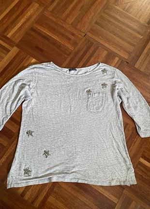 Льняной дизайнерский трикотажный лонгслив joseph janard l-xl нижняя 🇩🇪