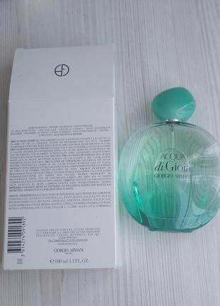 Парфумована вода для жінок giorgio armani acqua di gioia intense eau de parfum 100 ml. тестер.3 фото