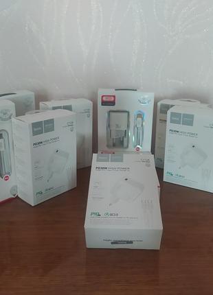 Мережевий зарядний пристрій  xo ce06 pd 30w gan type-c to type-c. hoco c112a advantage pd30w type-c