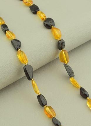 Бусы янтарь 55 см.