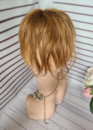 Накладка бабетта макушка 100% натуральный волос словянский.