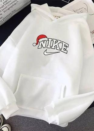Худі жіноче nike на флісі з капюшоном 42-46;48-52 (4цв) "amur-1" недорого від прямого постачальника