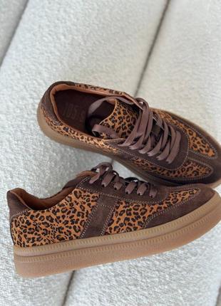 Леопардовые кеды из натуральной замши лего замшевые кеды с леопардовым принтом