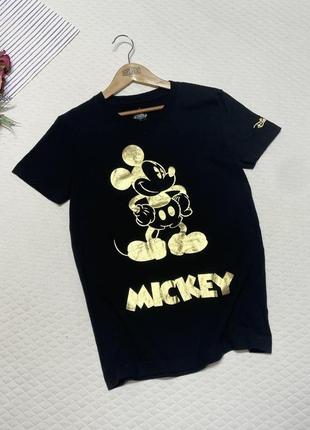 Футболка с золотистым принтом mickey mouse 🌞disney