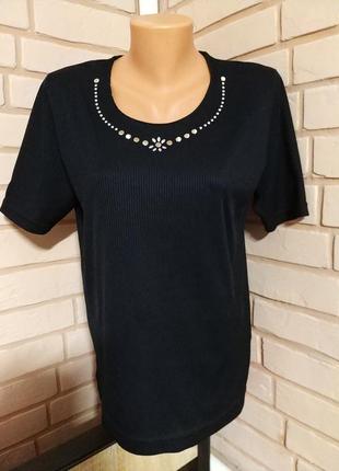 Чорна,стильна футболка 46-48 р