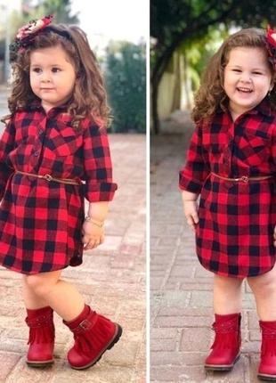 Платье -рубашка для девочки