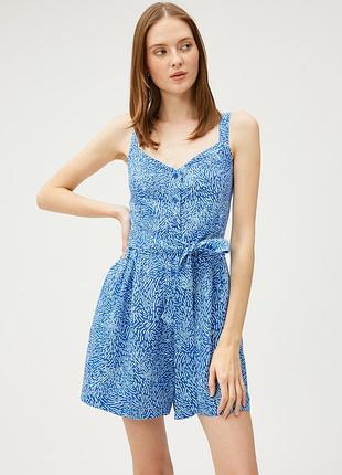 Льняной комбинезон ромпер