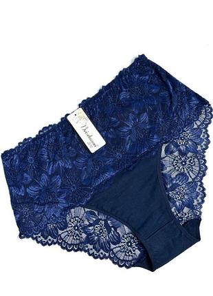 Трусы женские, хлопок с кружевом, 52 54 56