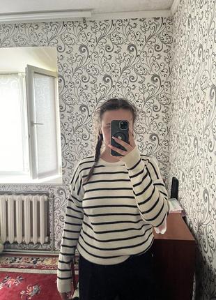 Свитер женский, в полоску