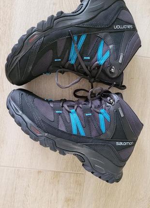 Нові трекінгові черевики ботинки зимові goretex 25 см 40 розмір polar salomon - mudstone mid gtx w2 фото