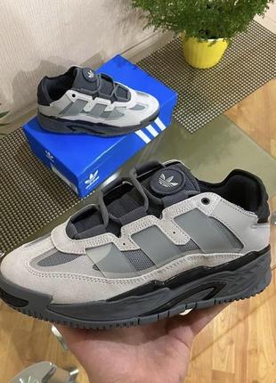 Стильні 🤩 чоловічі кросівки adidas aloha niteball dark grey / адідас найтбол сірі демісезонні на весну, літо, осінь кроси