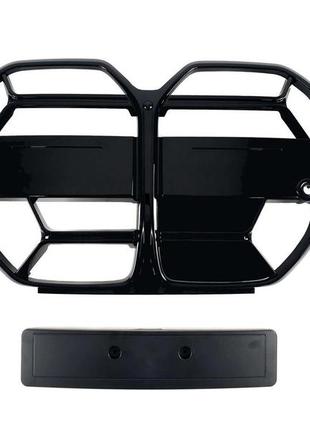 Ноздрі на bmw 4 series g26 2020-2023 року чорний глянець ( стиль m4 csl)