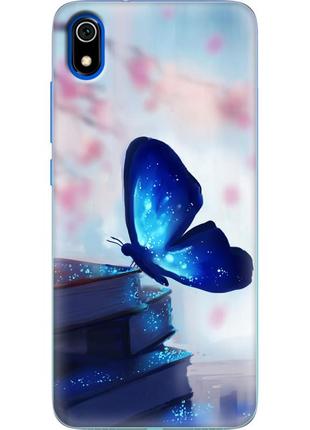 Чехол силиконовый с картинкой на xiaomi redmi 7a (бабочка)