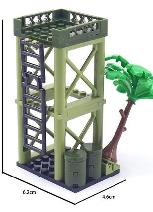 Наблюдательная вышка для фигурок зеленая