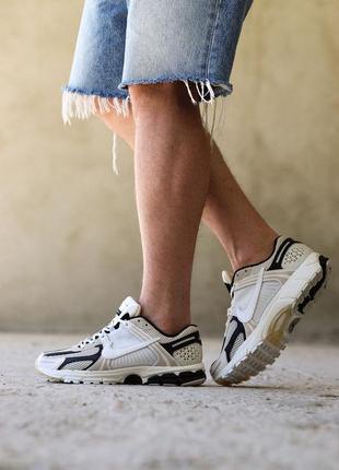 Nike zoom vomero 5 beige/black, женские кроссовки, жюркие кроссовки5 фото
