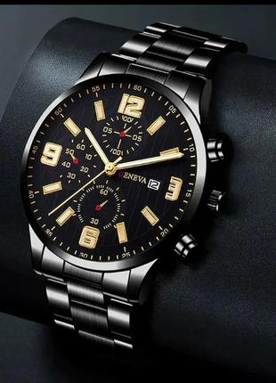 Мужская мода деловой повседневный календарь три глаза светящийся цифровой стальной...