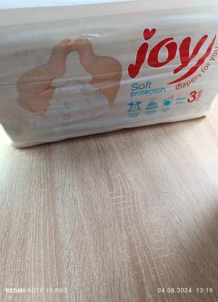 Подгузники joy soft protection. размер 3, 4, 5