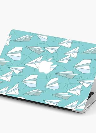 Чохол пластиковий macbook air 13,6 m2 (a2681) паперовий літак (paper plane)