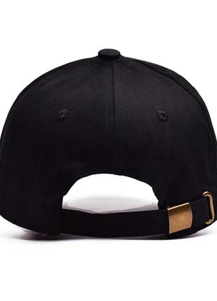 Кепка бейсболка boston (бостон) с изогнутым козырьком черная, унисекс wuke one size9 фото