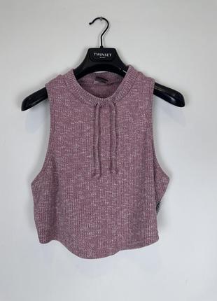 🖤розовый топ в рубчик gymshark