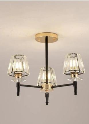 Люстра декоративна sirius glx-23746-3 gd+bk