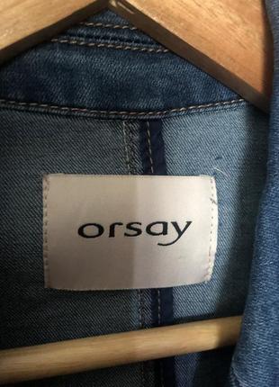 Джинсовый пиджак orsay4 фото