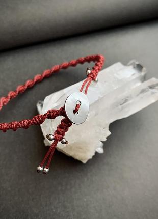 Браслет основа з підвіскою руною альгіз / беркана / феху / тейваз8 фото