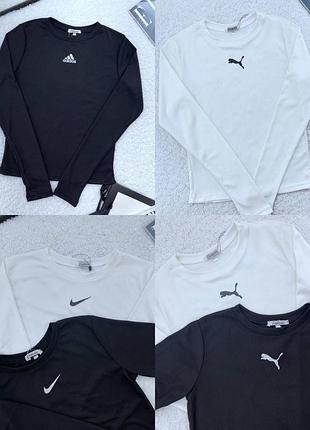 Стильный спортивный лонгслив с накатом