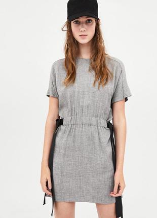 Платье короткое платье zara с бантиками