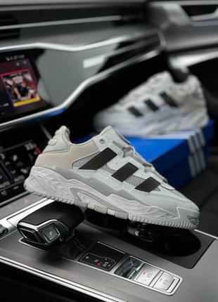 6 цветов🌈 мужские кроссовки в стиле adidas niteball адедас / демисезонные / летние, осенние / кожа, замша, сетка, текстиль / черные, серые, белые