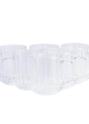 Набор стеклянных чашек для чая и кофе 6 шт ep