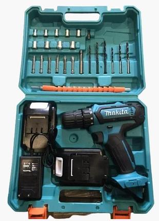Шуруповерт makita 331 dwe (24v, 5.0ah) з набором інструментів, запасний акумулятор