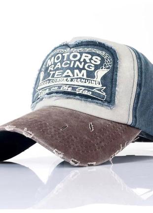 Кепка бейсболка motors racing team с изогнутым козырьком красный, унисекс wuke one size2 фото
