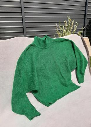 Смарагдовий светр h&m