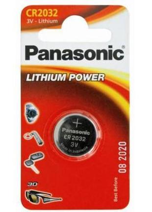 Батарейка panasonic cr 2032 lithium * 1 (cr-2032el/1b)