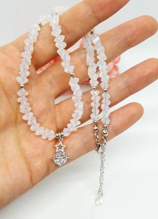 💎✨хит!! чокер из хрустальных треугольников с подвеской сатурн