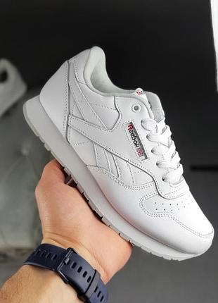 Reebok classic белые sin кроссовки мужские кеды классничок весенние осенние демисезонные демисезонные отменное качество низкие