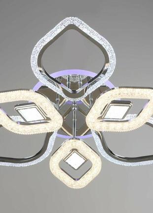 Люстра світлодіодна акрилова sirius b yh890/3+3 ch