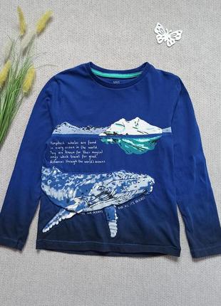 Детский реглан лонгслив 6-7 лет m&s регланчик кофточка кофта футболка с длинным рукавом для мальчика
