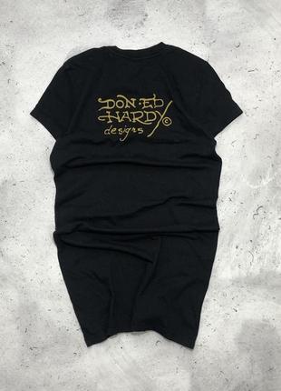 Жіноча футболка ед харді, ed hardy skeleton logo women tee6 фото