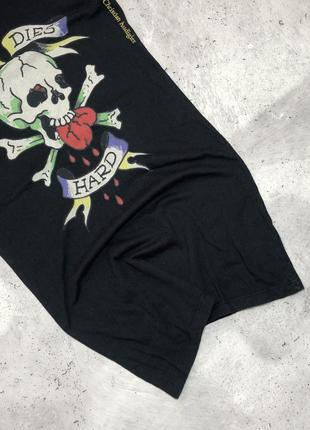 Жіноча футболка ед харді, ed hardy skeleton logo women tee4 фото